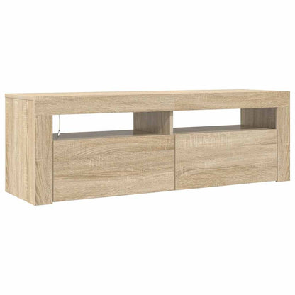 TV-Schrank mit LED-Leuchten Sonoma-Eiche 120x35x40 cm