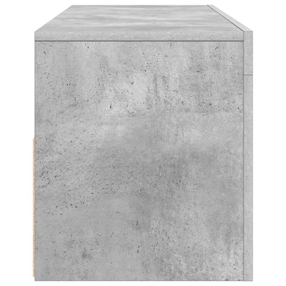 TV-Schrank mit LED-Beleuchtung Betongrau 120x35x40 cm