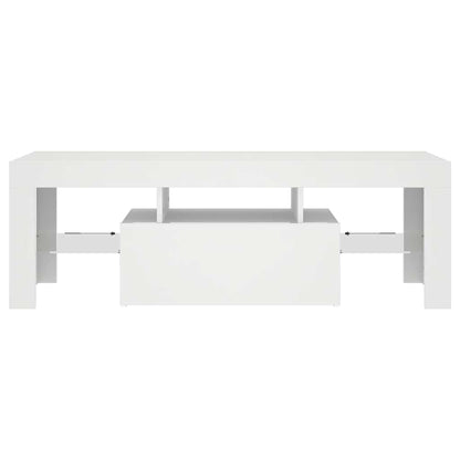 TV-Schrank mit LED-Leuchten Weiß 120x35x40 cm