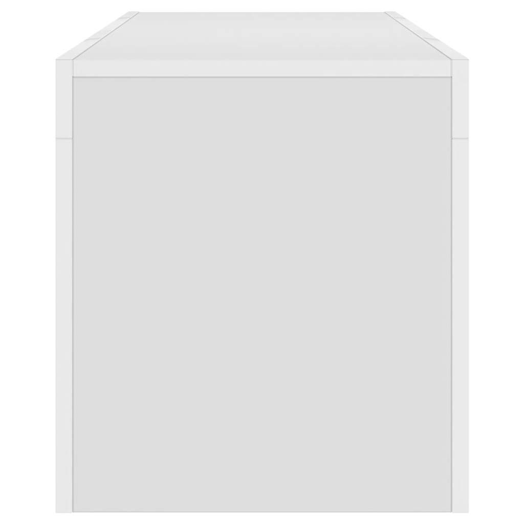 TV-Schrank mit LED-Leuchten Weiß 120x35x40 cm