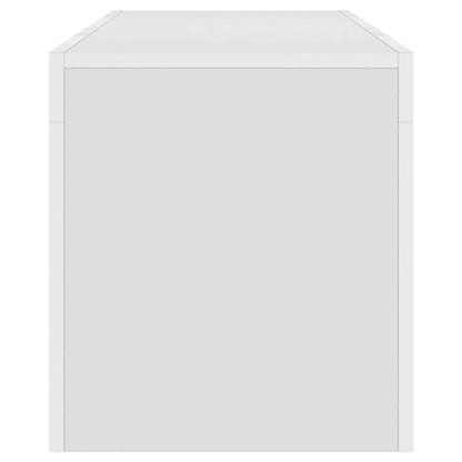 TV-Schrank mit LED-Leuchten Weiß 120x35x40 cm