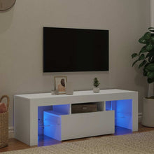 TV-Schrank mit LED-Leuchten Weiß 120x35x40 cm