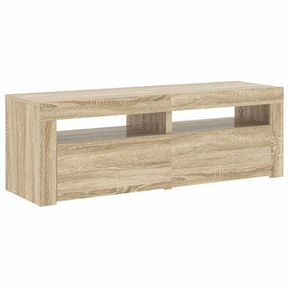 TV-Schrank mit LED-Leuchten Sonoma-Eiche 120x35x40 cm