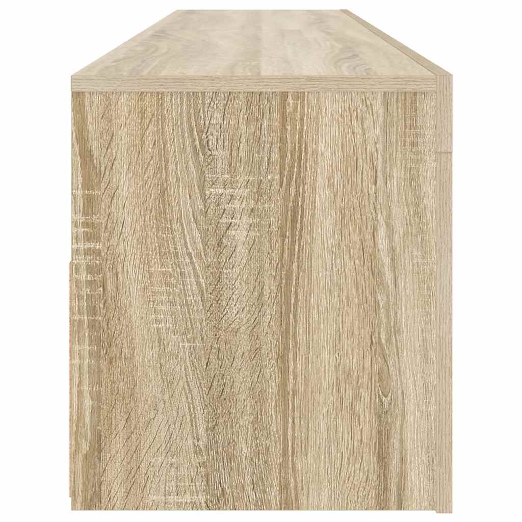 TV-Schrank mit LED-Leuchten Sonoma-Eiche 120x35x40 cm