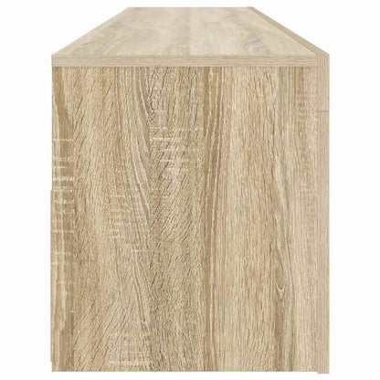 TV-Schrank mit LED-Leuchten Sonoma-Eiche 120x35x40 cm