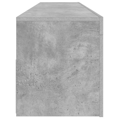 TV-Schrank mit LED-Beleuchtung Betongrau 120x35x40 cm