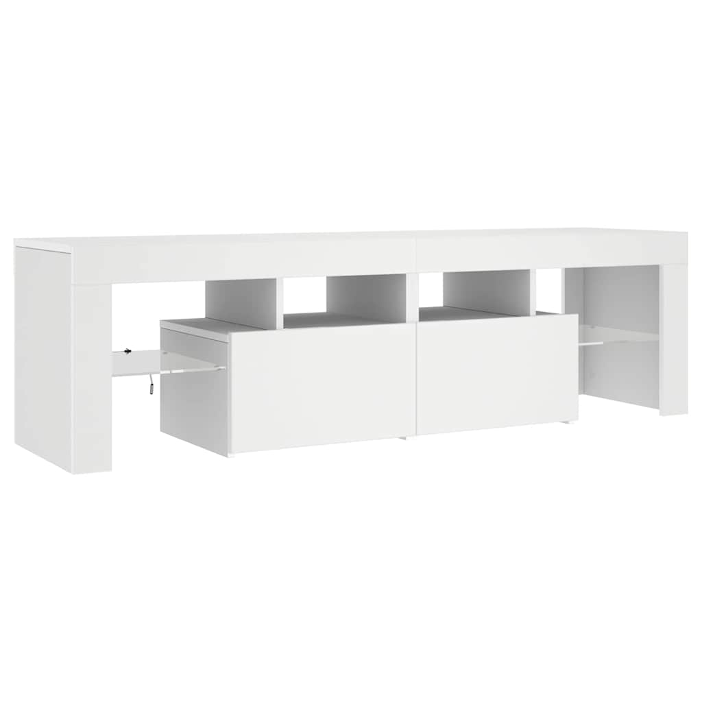 TV-Schrank mit LED-Beleuchtung Weiß 140x36,5x40 cm