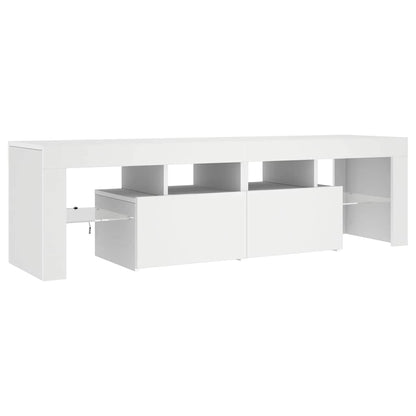 TV-Schrank mit LED-Beleuchtung Weiß 140x36,5x40 cm