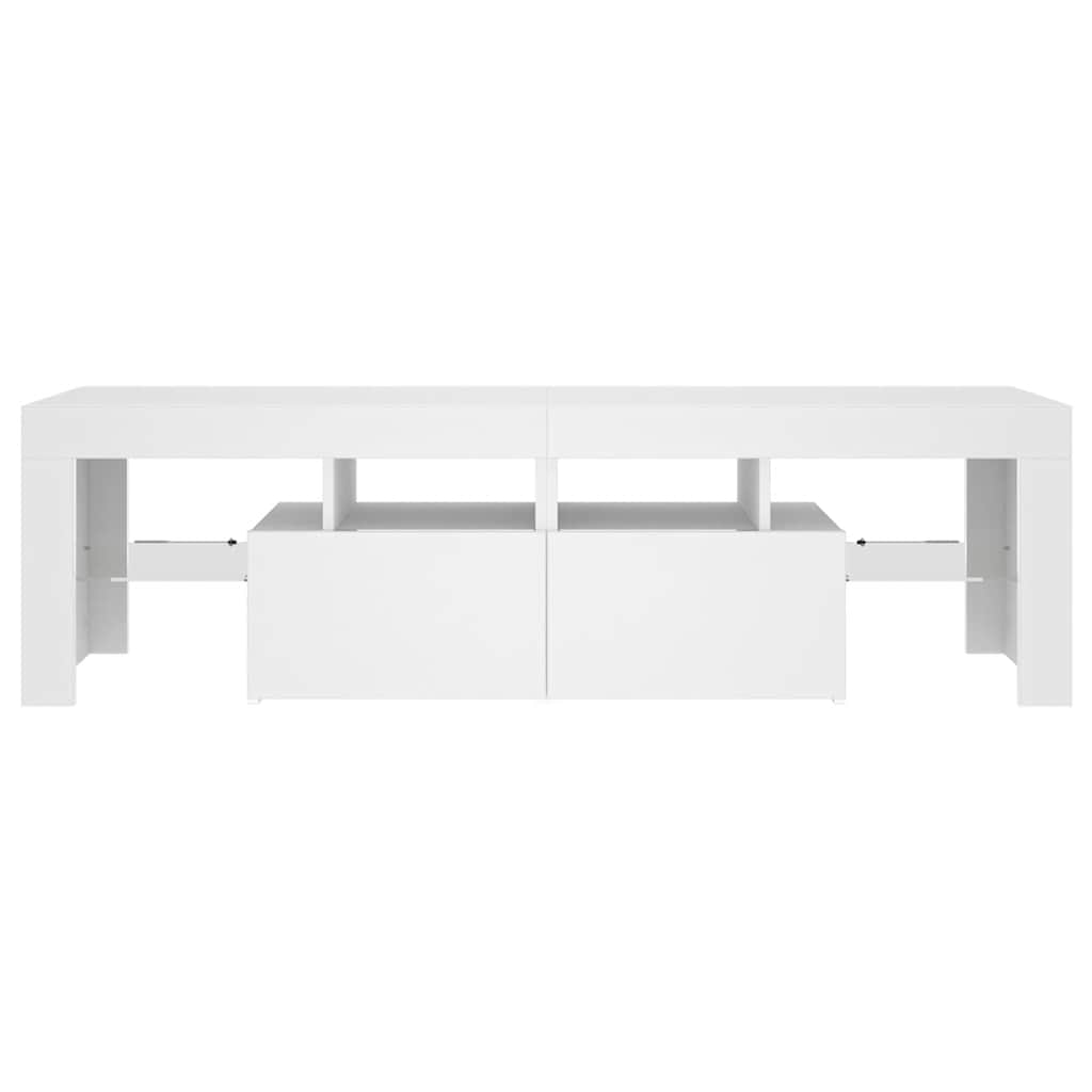 TV-Schrank mit LED-Beleuchtung Weiß 140x36,5x40 cm