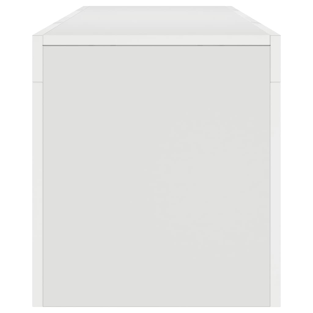 TV-Schrank mit LED-Beleuchtung Weiß 140x36,5x40 cm