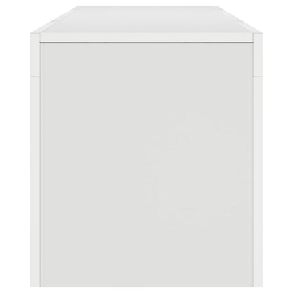 TV-Schrank mit LED-Beleuchtung Weiß 140x36,5x40 cm