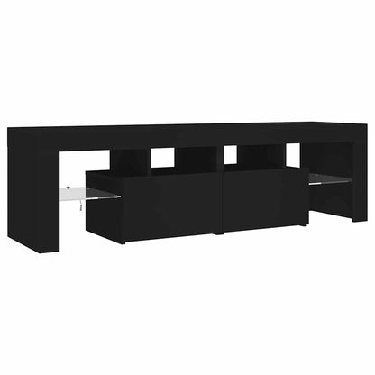 TV-Schrank mit LED-Beleuchtung Schwarz 140x36,5x40 cm
