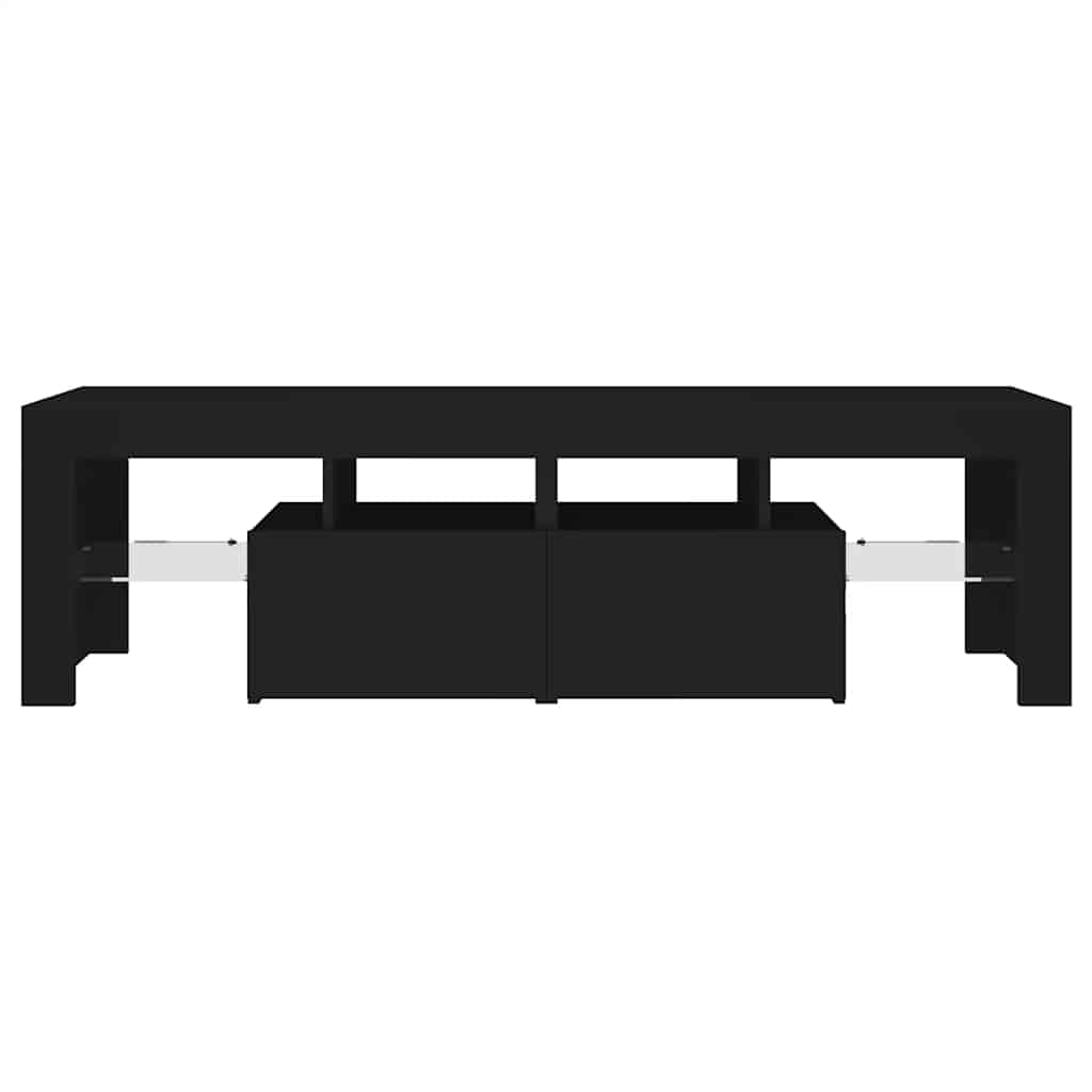 TV-Schrank mit LED-Beleuchtung Schwarz 140x36,5x40 cm