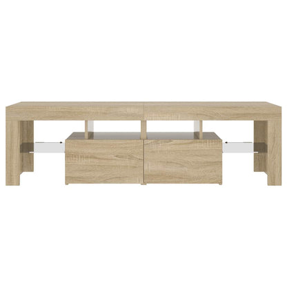 TV-Schrank mit LED-Beleuchtung Sonoma-Eiche 140x36,5x40 cm