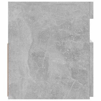 TV-Schrank mit LED-Beleuchtung Betongrau 120x35x40 cm