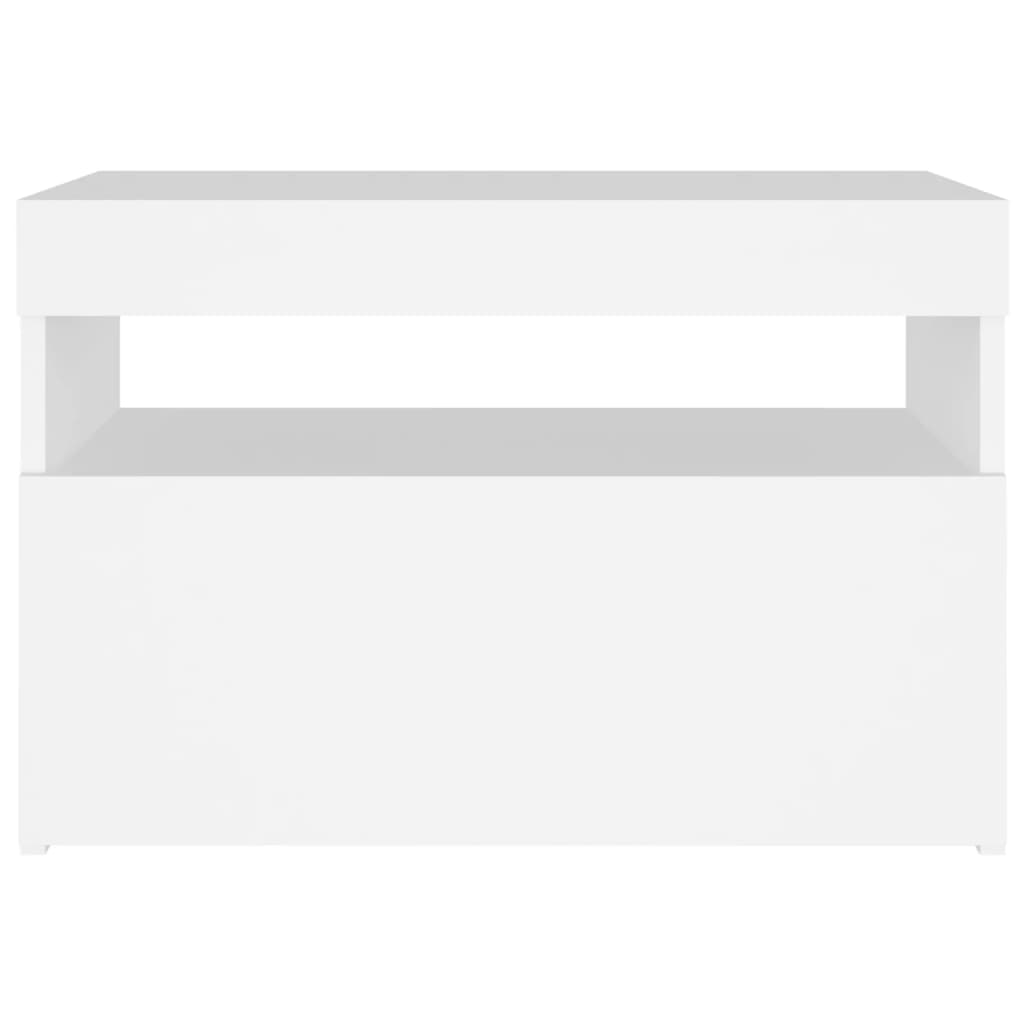 TV-Schrank mit LED-Leuchten Weiß 60x35x40 cm