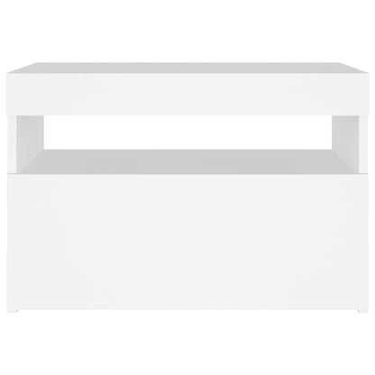 TV-Schrank mit LED-Leuchten Weiß 60x35x40 cm