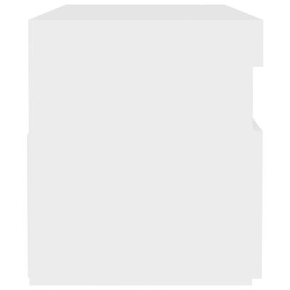 TV-Schrank mit LED-Leuchten Weiß 60x35x40 cm