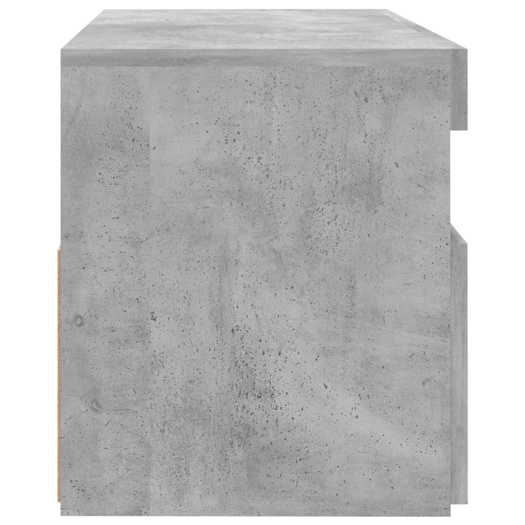 TV-Schrank mit LED-Leuchten Betongrau 60x35x40 cm