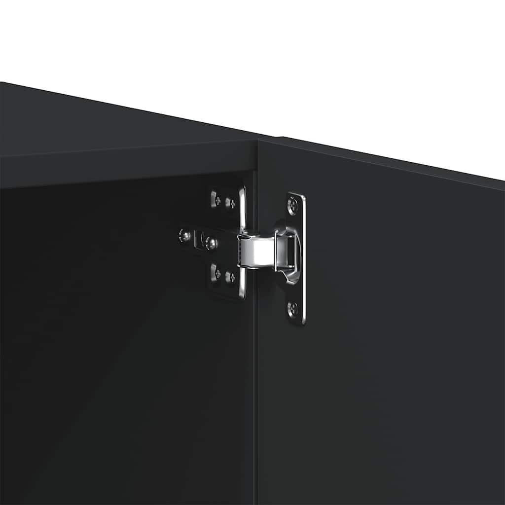 TV-Schrank Schwarz 100x35x40 cm Holzwerkstoff