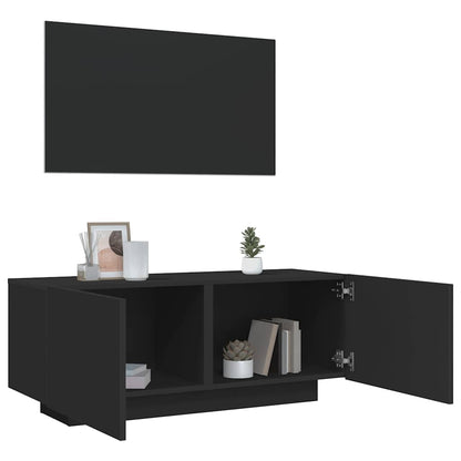TV-Schrank Schwarz 100x35x40 cm Holzwerkstoff