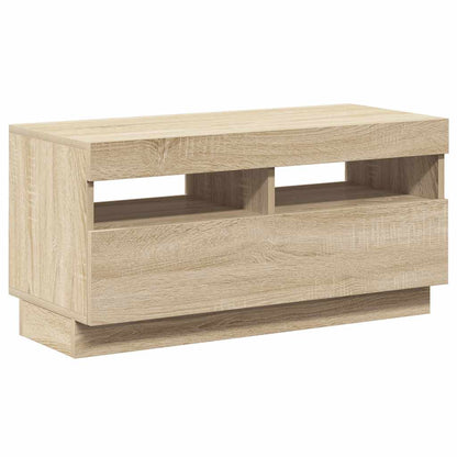 TV-Schrank mit LED-Leuchten Sonoma-Eiche 80x35x40 cm