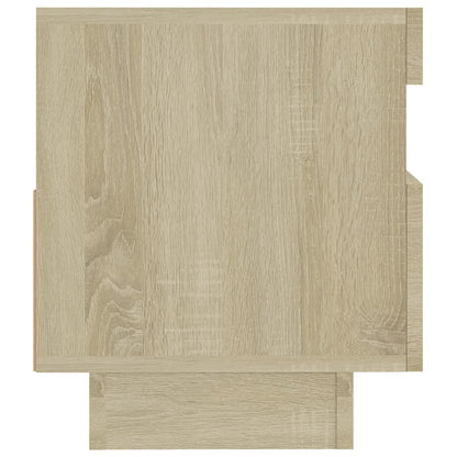 TV-Schrank mit LED-Leuchten Sonoma-Eiche 80x35x40 cm