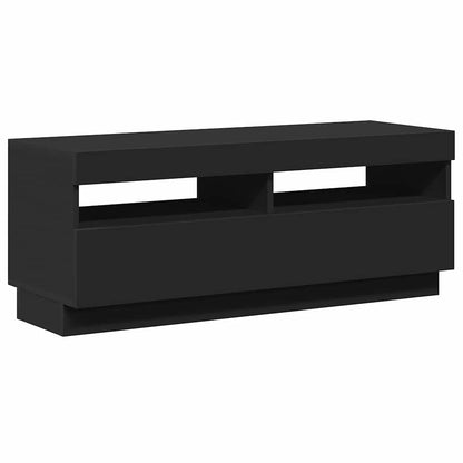 TV-Schrank mit LED-Leuchten Schwarz 100x35x40 cm