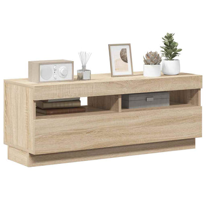 TV-Schrank mit LED-Leuchten Sonoma-Eiche 100x35x40 cm