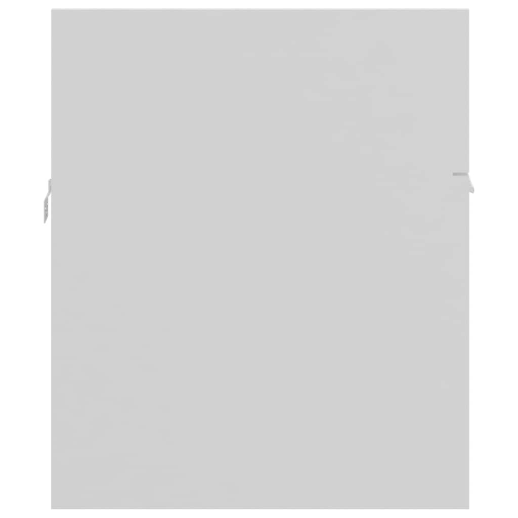 2-tlg. Badmöbel-Set Weiß Holzwerkstoff