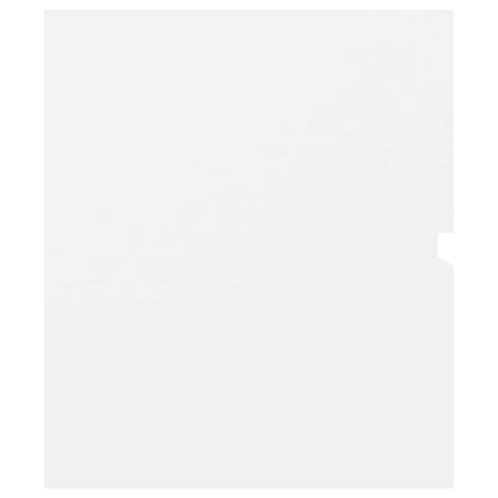 2-tlg. Badmöbel-Set Weiß Holzwerkstoff