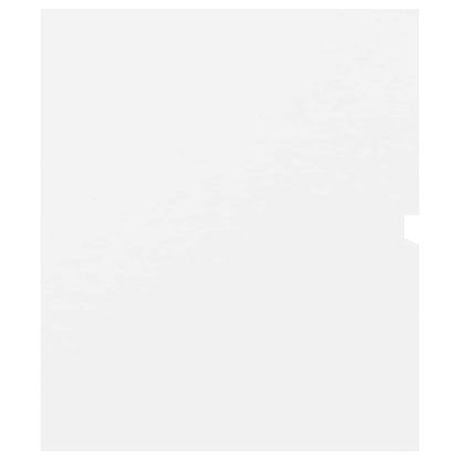 2-tlg. Badmöbel-Set Weiß Holzwerkstoff