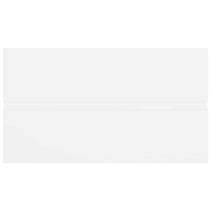 2-tlg. Badmöbel-Set Weiß Holzwerkstoff