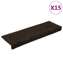 Stufenmatten Selbstklebend 15 Stk. 65x21x4 cm Dunkelbraun Rechteckiger Rand
