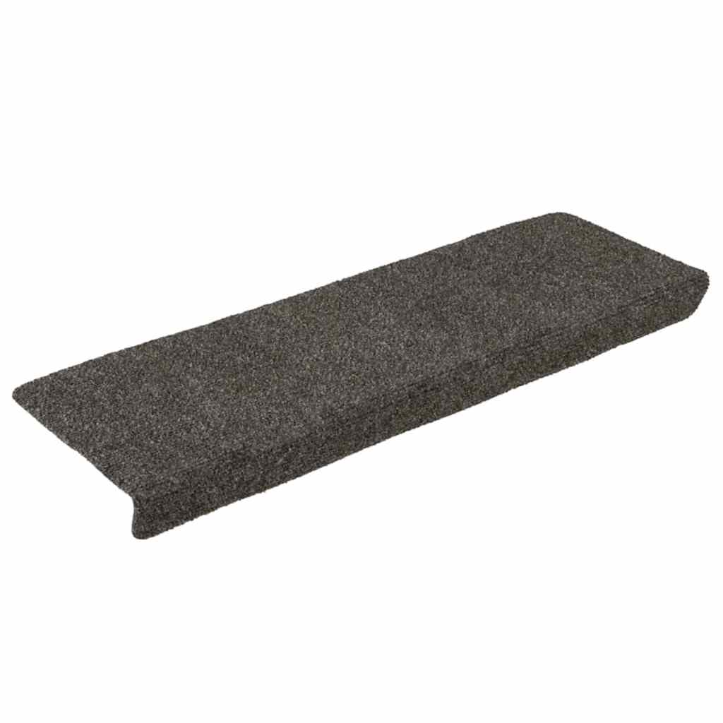 Stufenmatten Selbstklebend 15 Stk. 65x21x4 cm Anthrazit Rechteckiger Rand