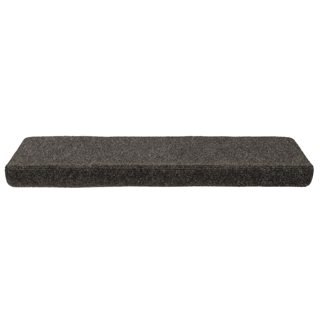 Stufenmatten Selbstklebend 15 Stk. 65x21x4 cm Anthrazit Rechteckiger Rand