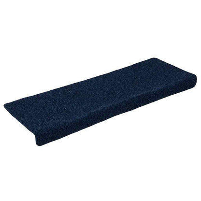 Stufenmatten Selbstklebend 15 Stk. 65x21x4 cm Marineblau Rechteckiger Rand