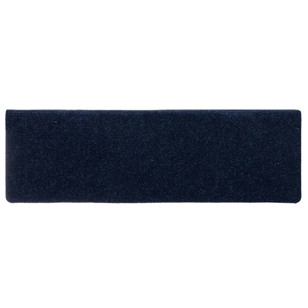 Stufenmatten Selbstklebend 15 Stk. 65x21x4 cm Marineblau Rechteckiger Rand