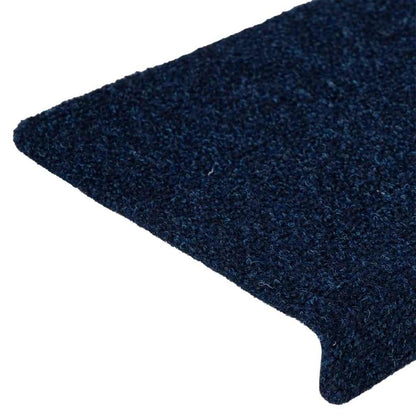 Stufenmatten Selbstklebend 15 Stk. 65x21x4 cm Marineblau Rechteckiger Rand