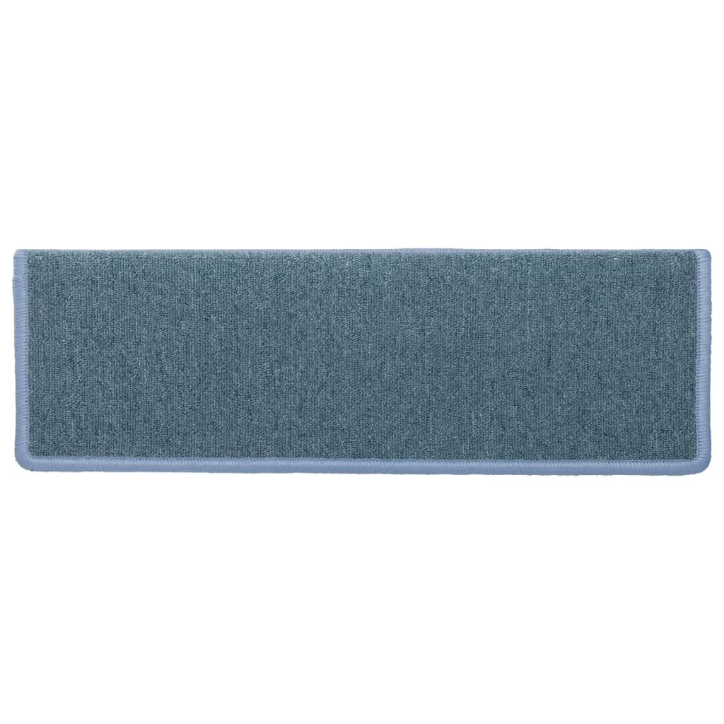 Stufenmatten 15 Stk. 65x21x4 cm Seeblau Rechteckiger Rand