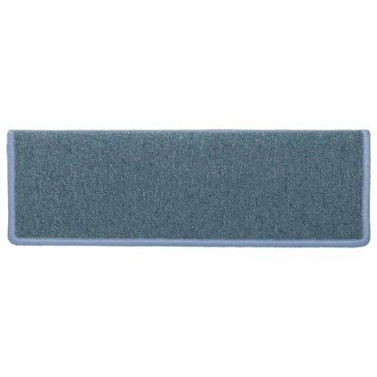 Stufenmatten 15 Stk. 65x21x4 cm Seeblau Rechteckiger Rand
