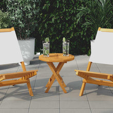 Tischplatte Massivholz Teak Rund 2,5 cm 40 cm