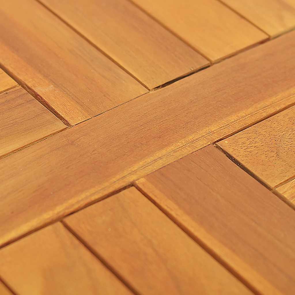 Tischplatte Massivholz Teak Rund 2,5 cm 50 cm