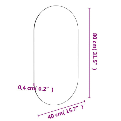 Spiegel 80x40 cm Glas