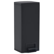 Mülleimer mit Pedal Anti-Fingerabdruck 30 L Schwarz Edelstahl