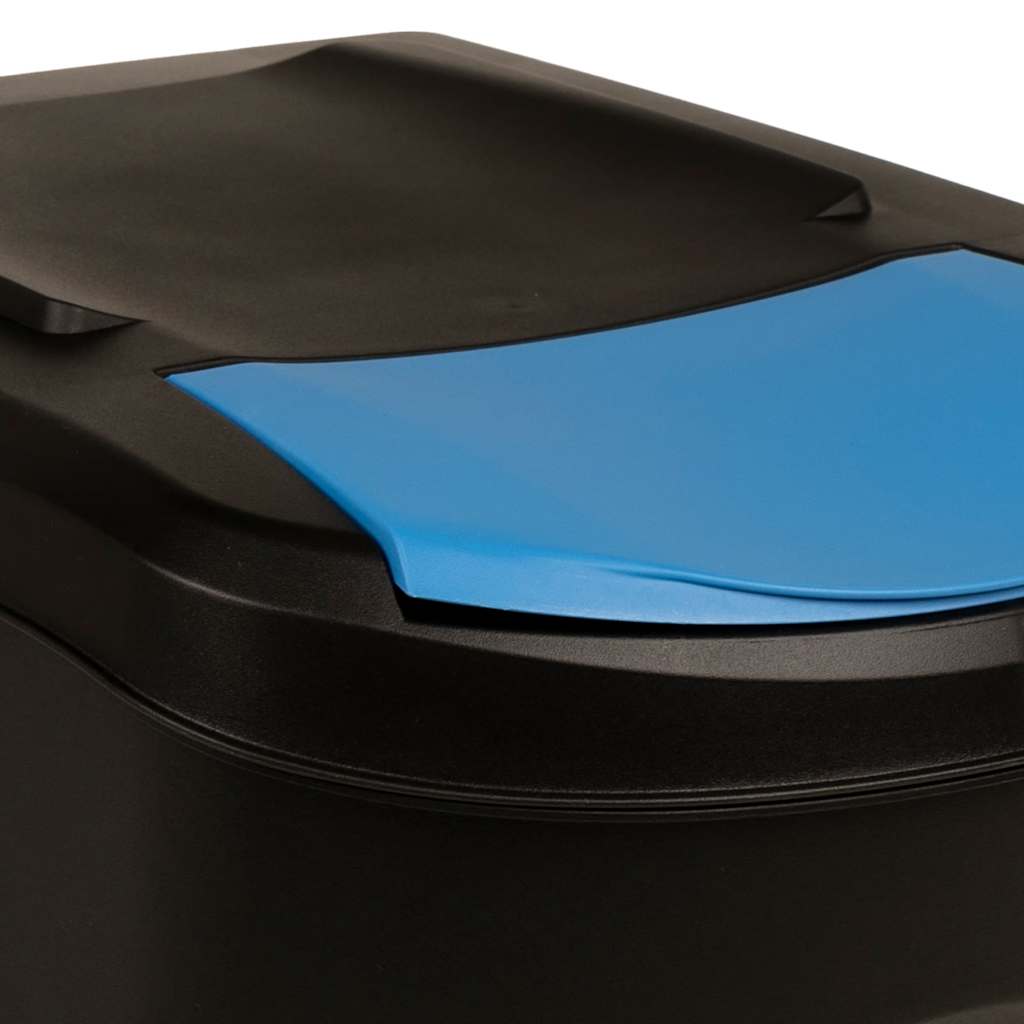 Stapelbare Mülleimer 4 Stk. Anthrazit 100 L