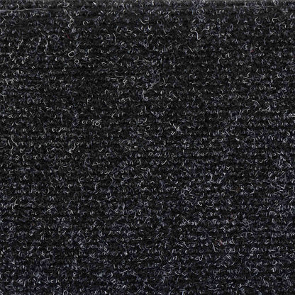 Stufenmatten Selbstklebend 5 Stk. 56x17x3 cm Schwarz Halbrund