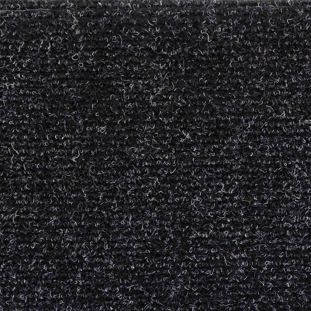 Stufenmatten Selbstklebend 10 Stk. 56x17x3 cm Schwarz Halbrund