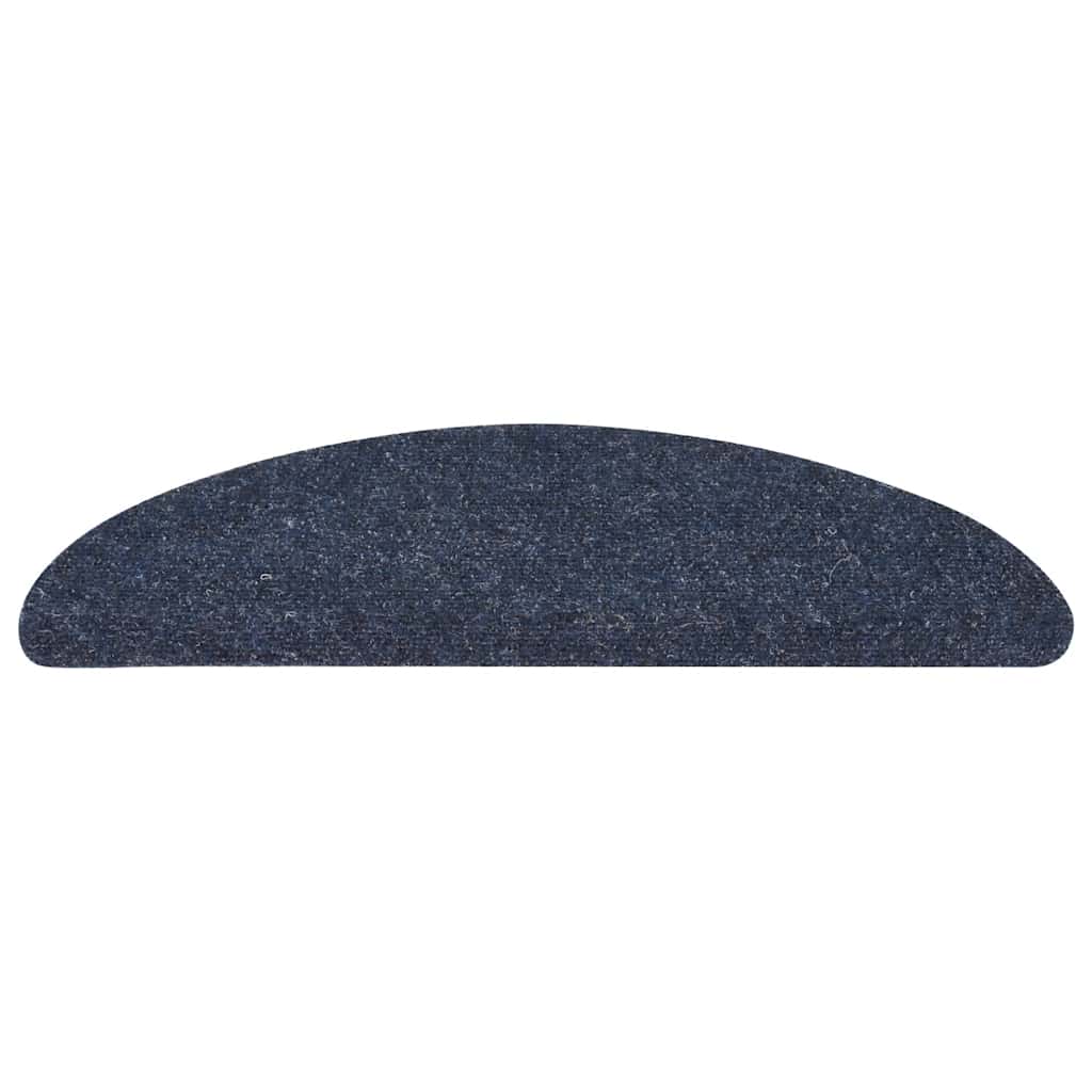 Stufenmatten Selbstklebend 10 Stk. 56x17x3 cm Blau Halbrund