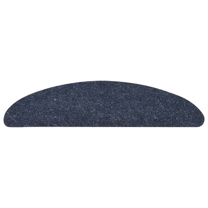 Stufenmatten Selbstklebend 10 Stk. 56x17x3 cm Blau Halbrund